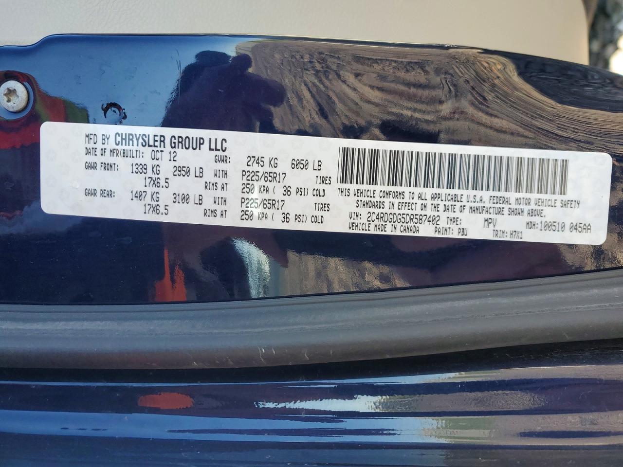 2013 DODGE GRAND CARAVAN CREW photo 13