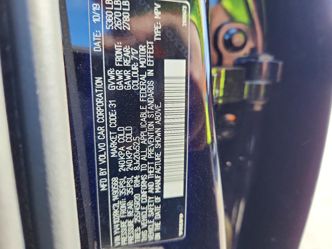 2020 VOLVO XC60 T5 MOMENTUM photo 14