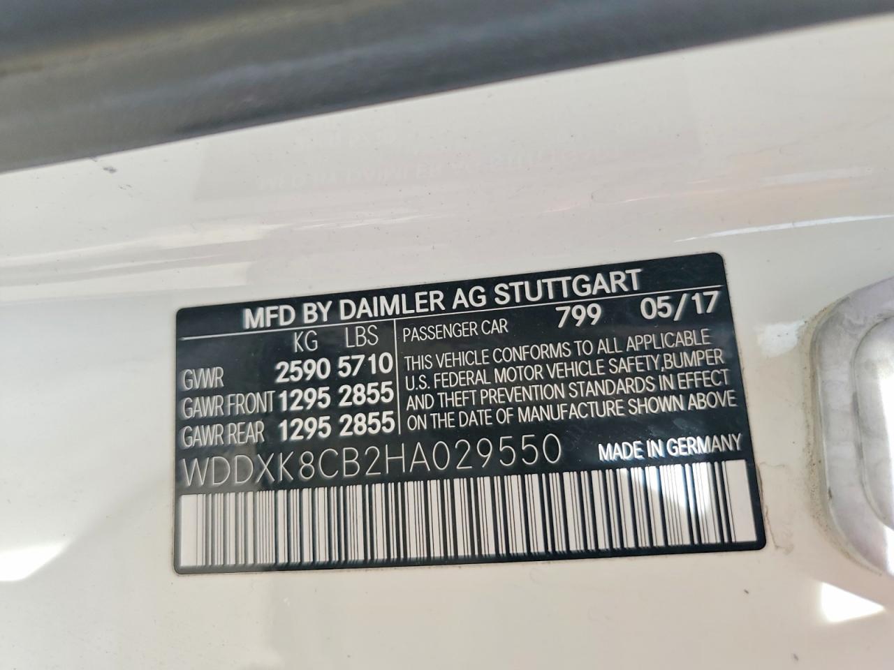 2017 MERCEDES-BENZ S 550 photo 12