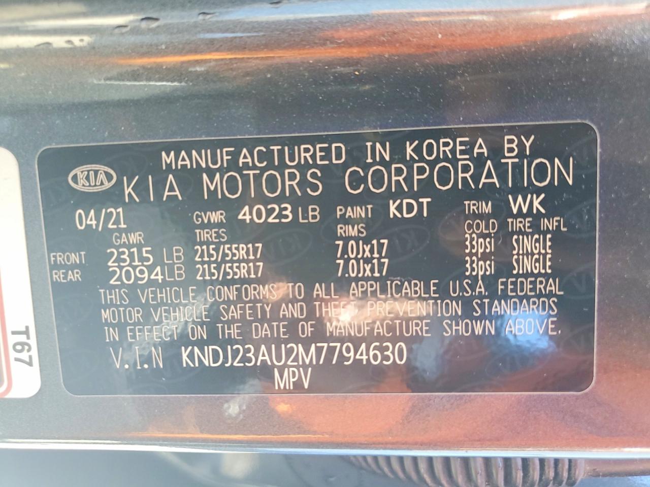2021 KIA SOUL S photo 13