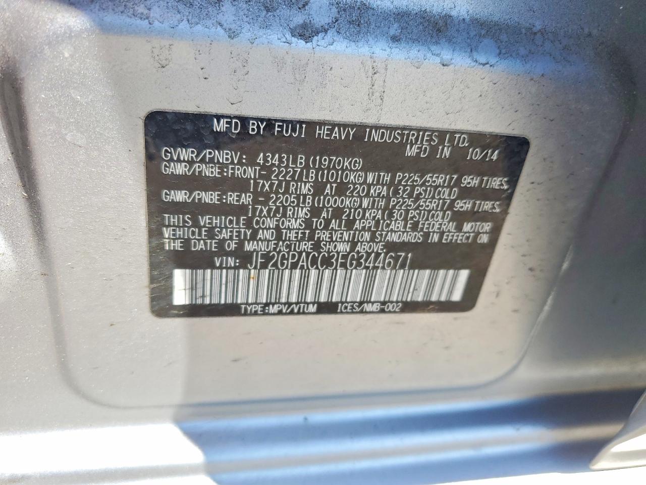 2014 SUBARU XV CROSSTREK 2.0 PREMIUM photo 25
