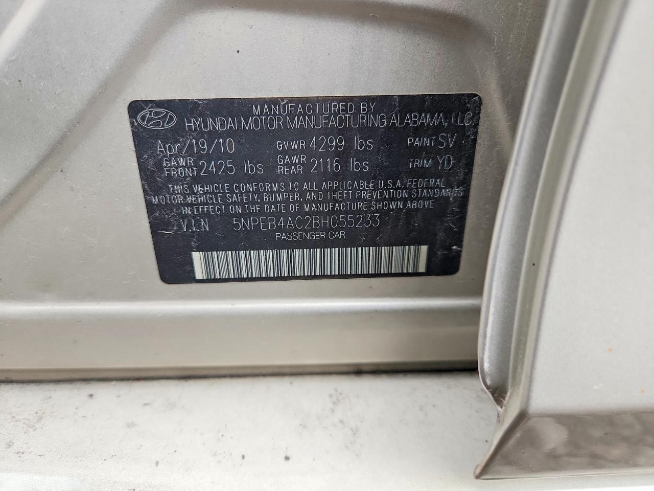 2011 HYUNDAI SONATA photo 23