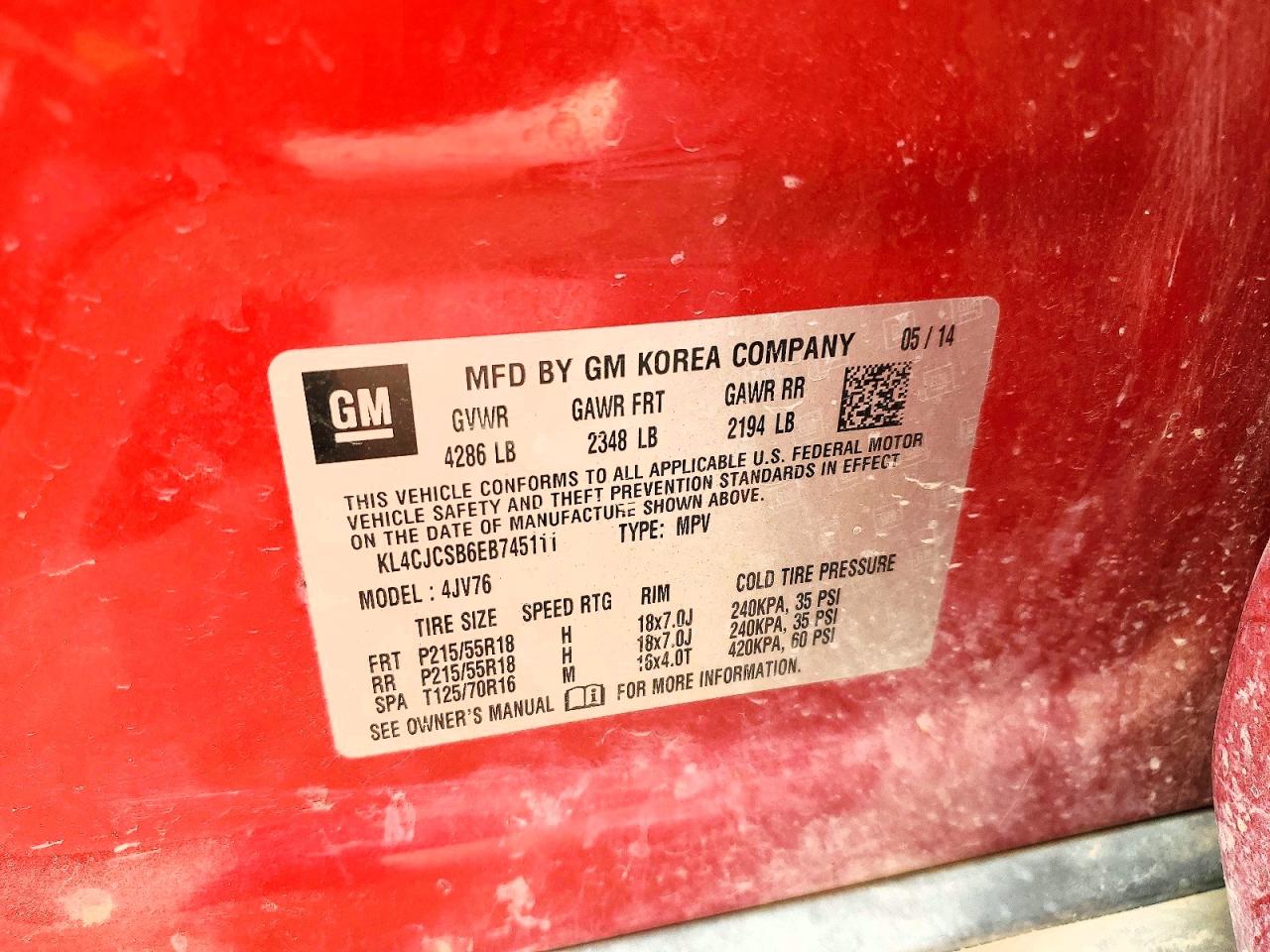 2014 BUICK ENCORE photo 34
