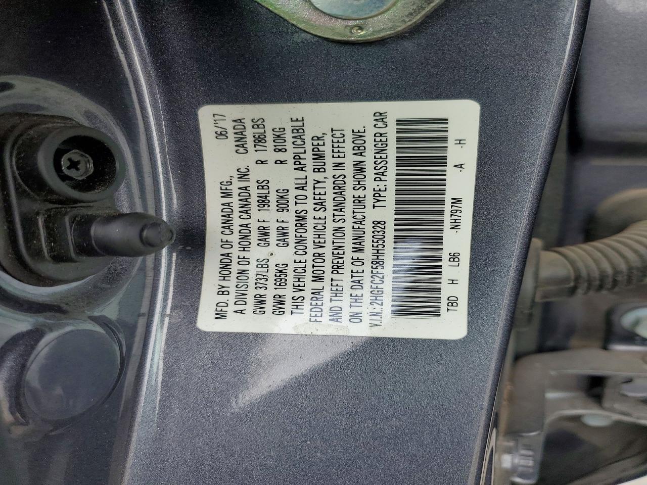 2017 HONDA CIVIC LX photo 34