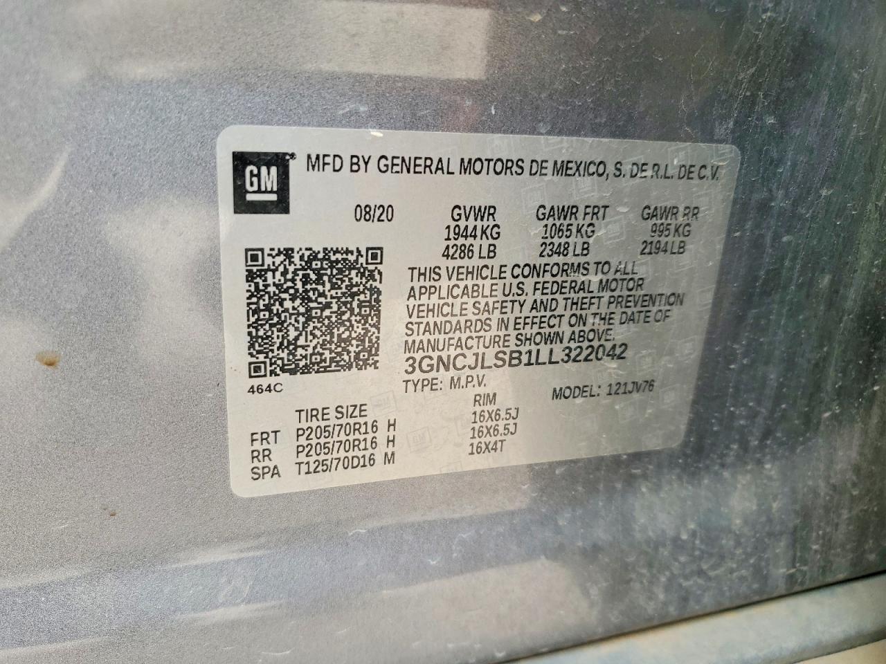 2020 CHEVROLET TRAX 1LT photo 34