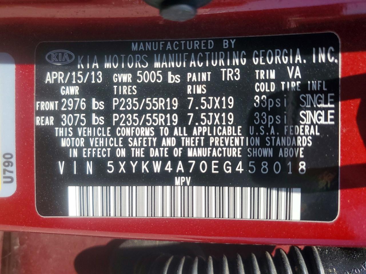 2014 KIA SORENTO SX photo 27