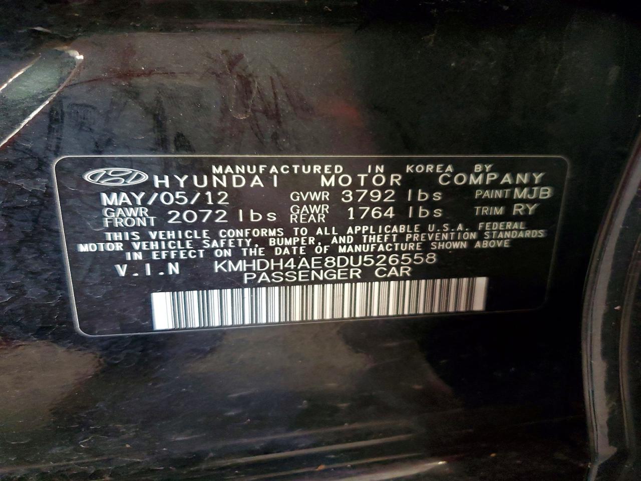 2013 HYUNDAI ELANTRA LIMITED photo 34
