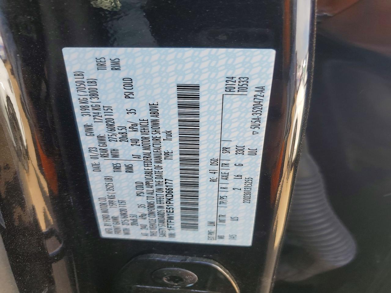 2023 FORD F150 SUPERCREW photo 34