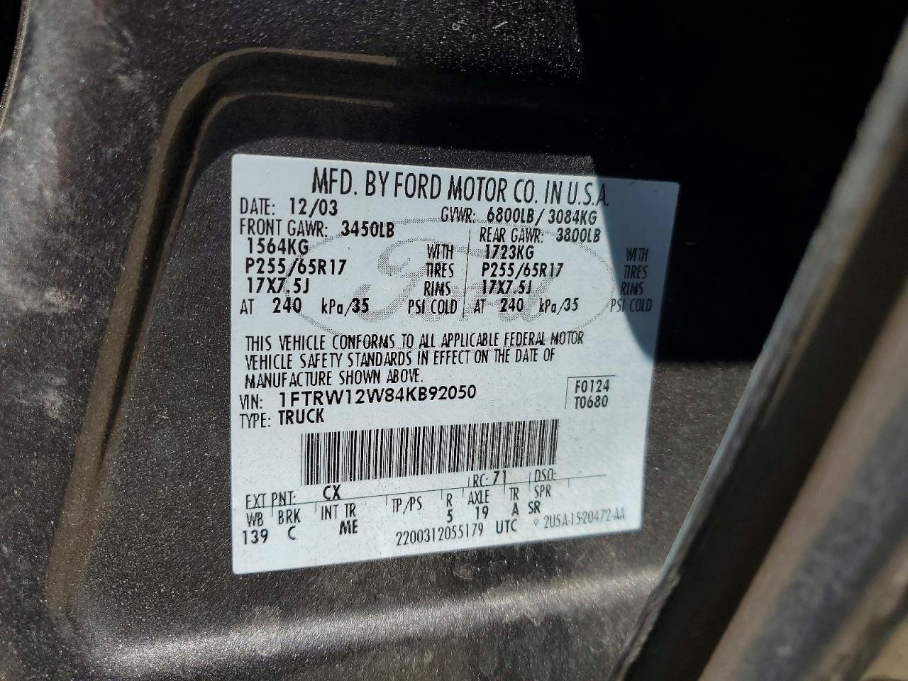 2004 FORD F150 SUPERCREW photo 23