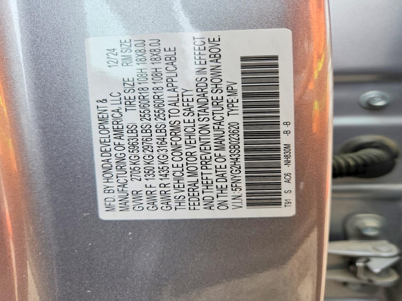 2025 HONDA PILOT EXL photo 13