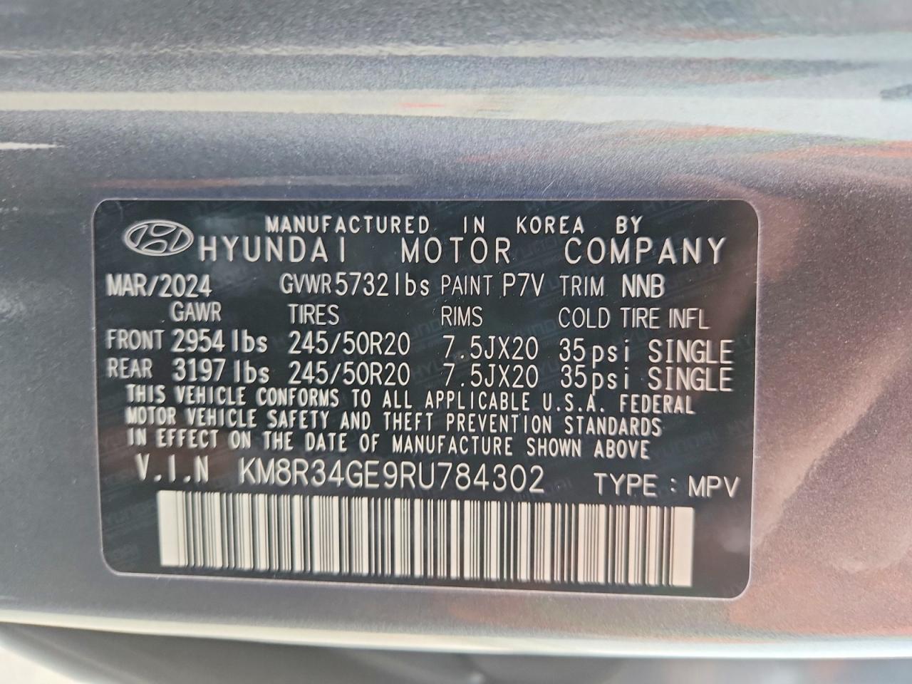 2024 HYUNDAI PALISADE photo 25