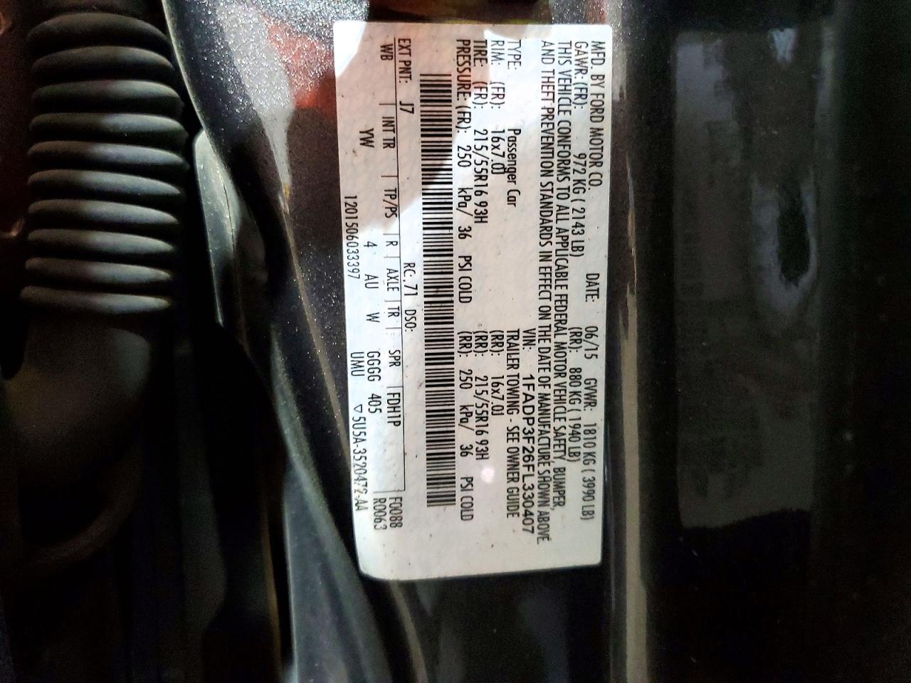2015 FORD FOCUS SE photo 13