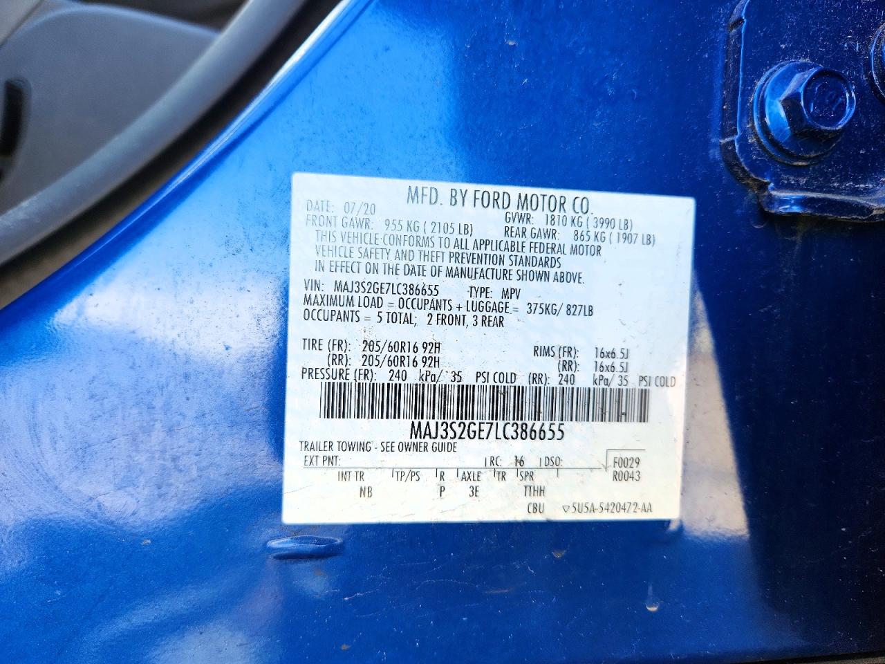 2020 FORD ECOSPORT SE photo 13
