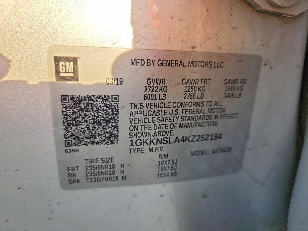 2019 GMC ACADIA SLE photo 37