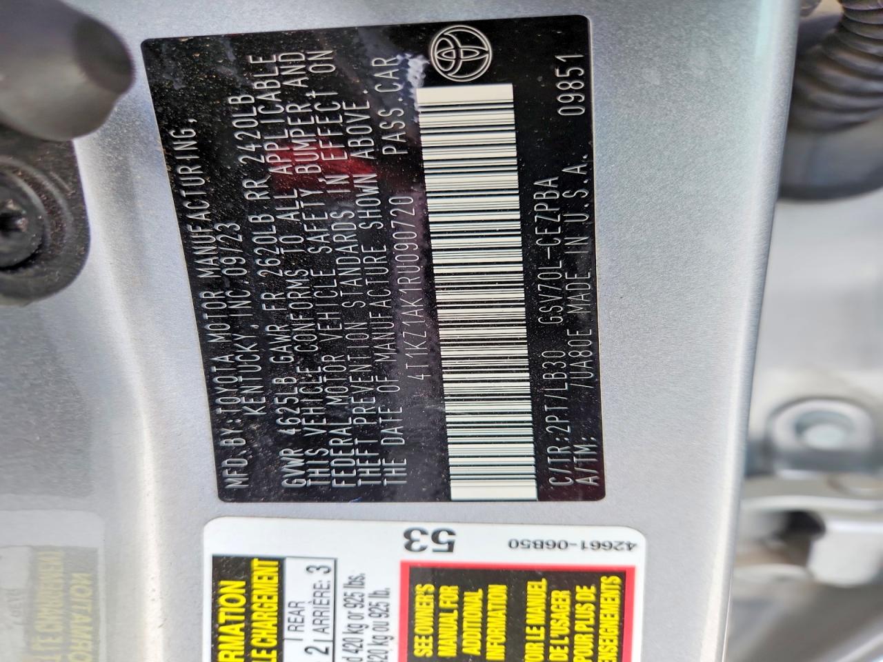 2024 TOYOTA CAMRY XSE V6 photo 25