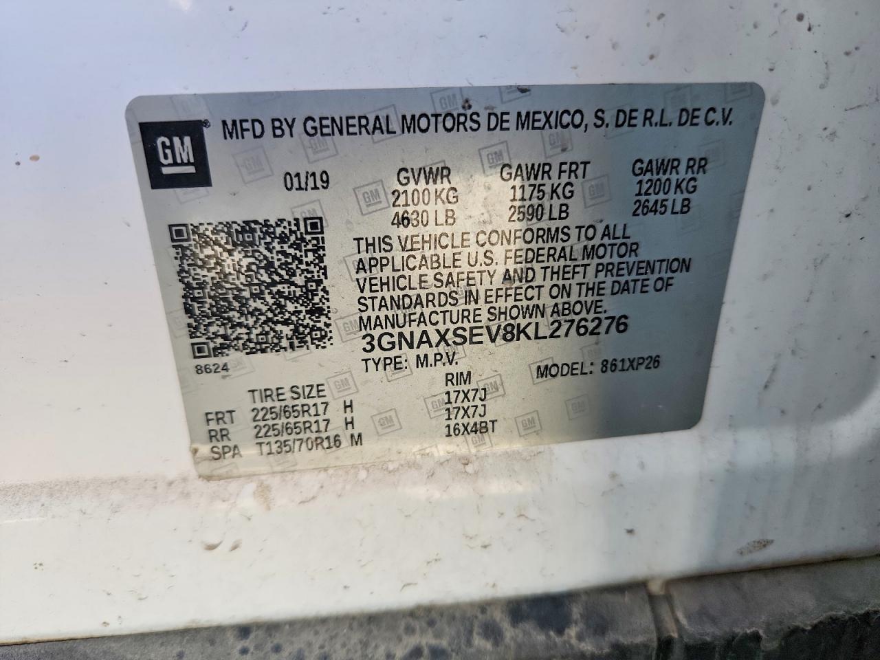 2019 CHEVROLET EQUINOX LS photo 34