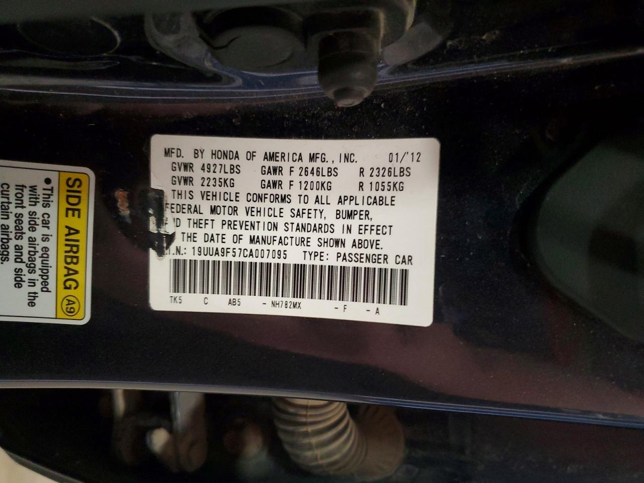 2012 ACURA TL photo 23