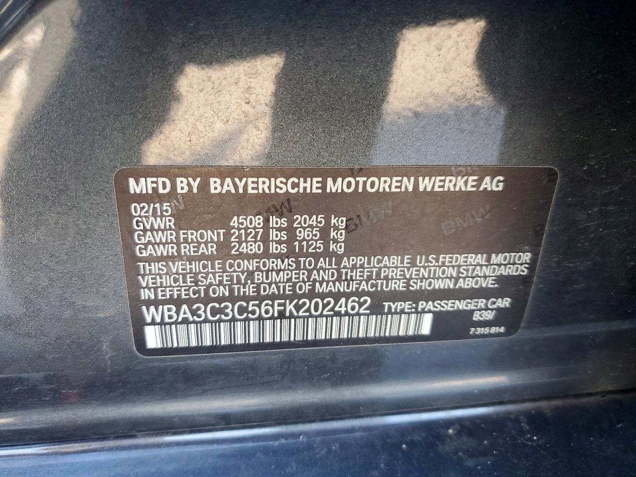2015 BMW 320 I XDRIVE photo 23