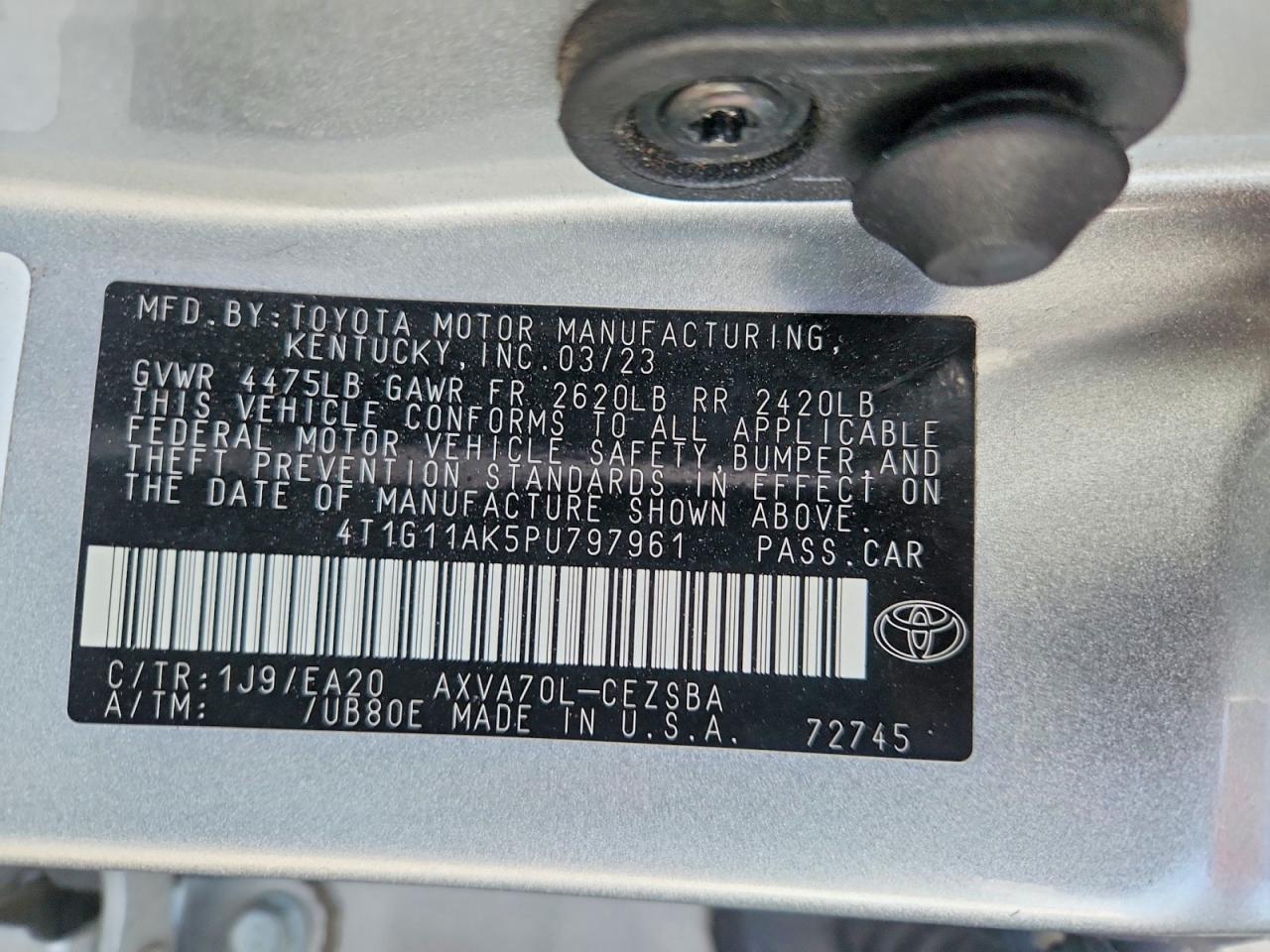 2023 TOYOTA CAMRY SE photo 25