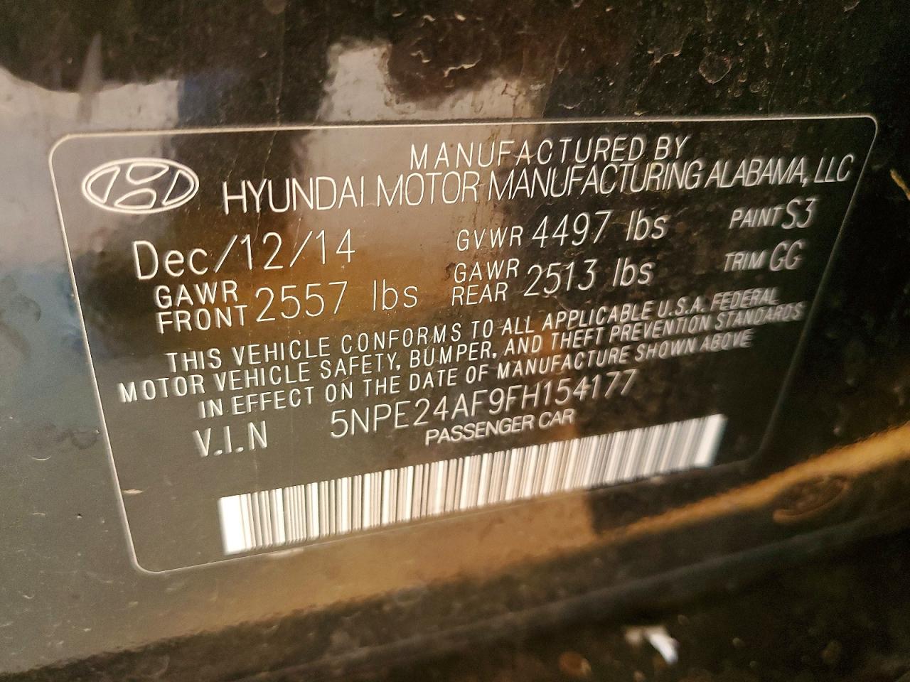 2015 HYUNDAI SONATA SE photo 23