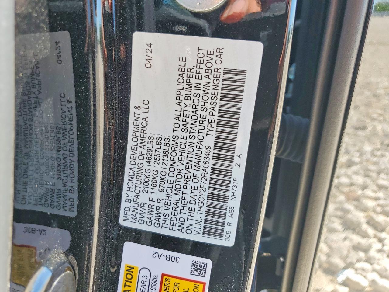 2024 HONDA ACCORD HYBRID SPORT-L photo 37