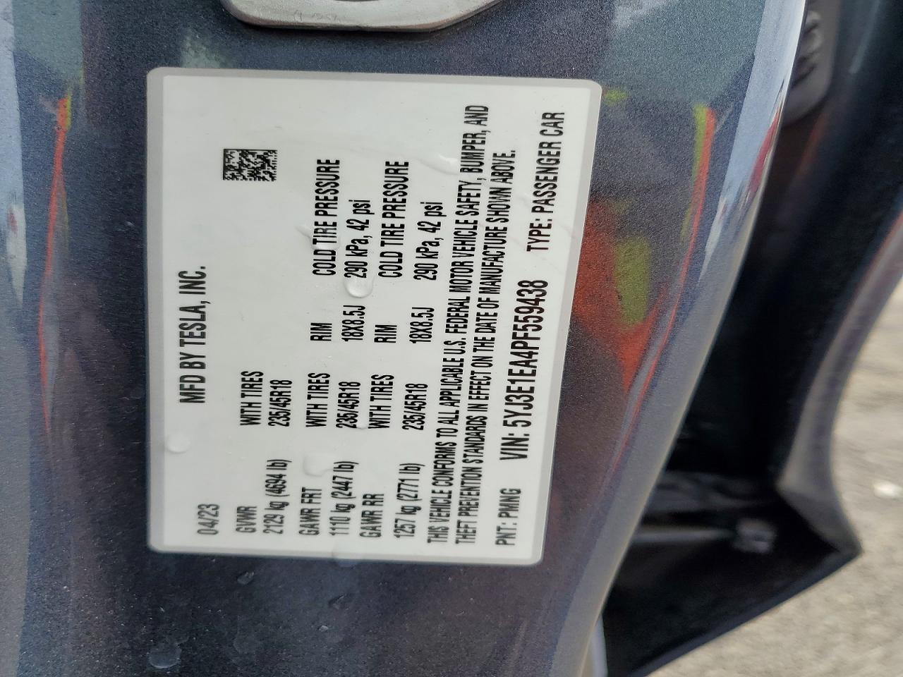 2023 TESLA MODEL 3 photo 23