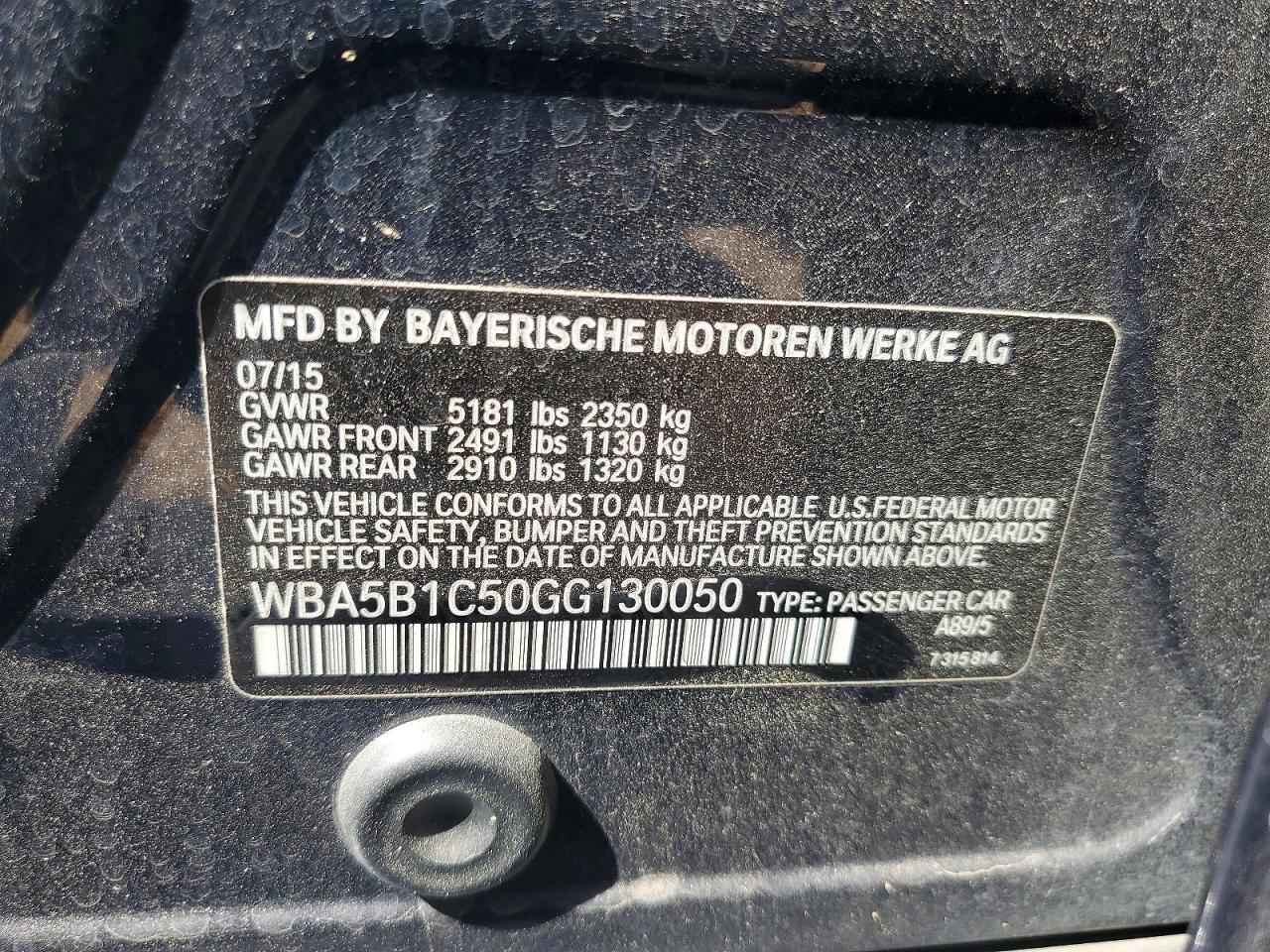 2016 BMW 535 I photo 23