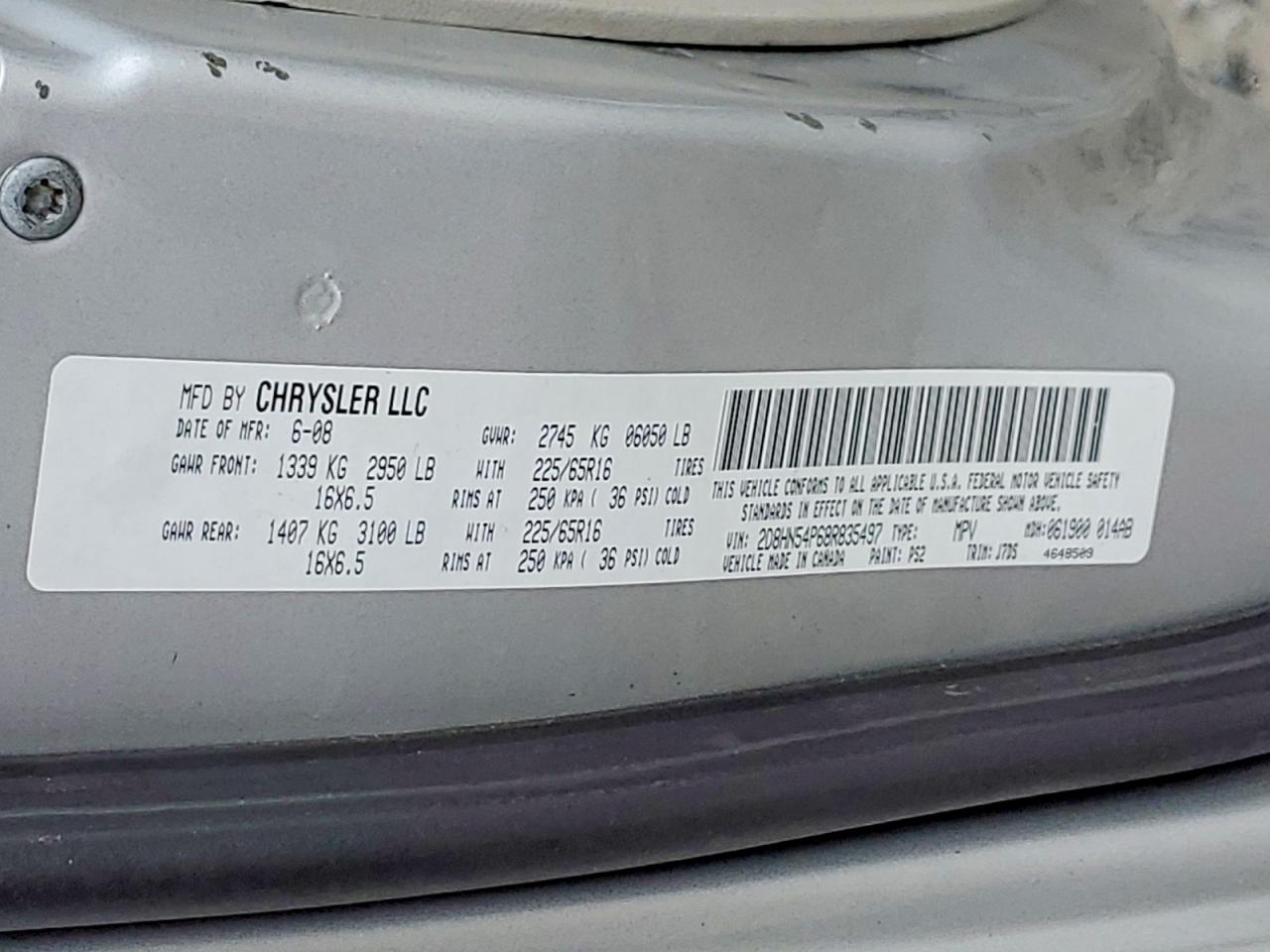 2008 DODGE GRAND CARAVAN SXT photo 25