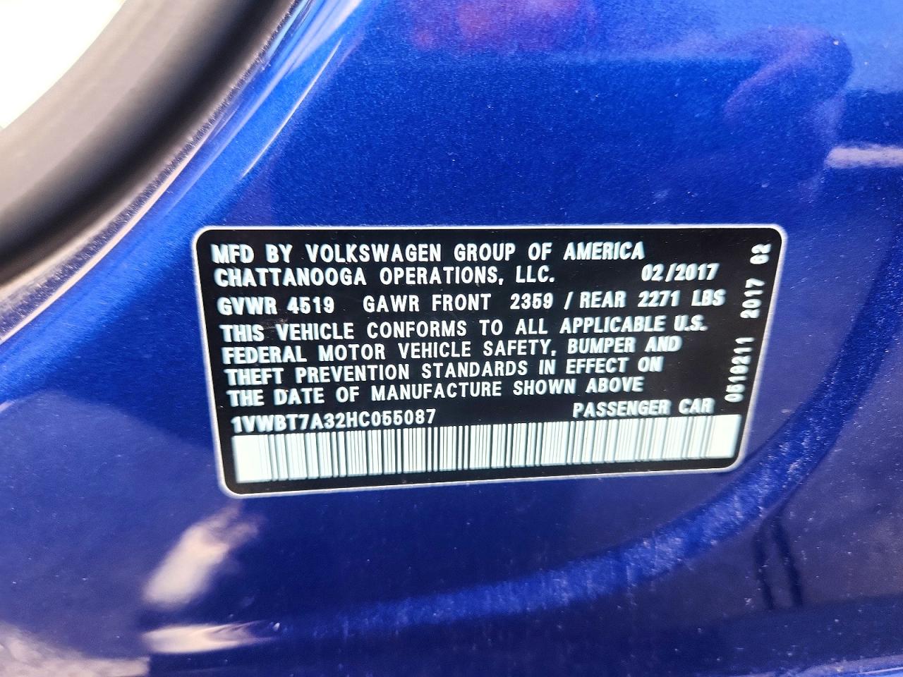 2017 VOLKSWAGEN PASSAT SE photo 23