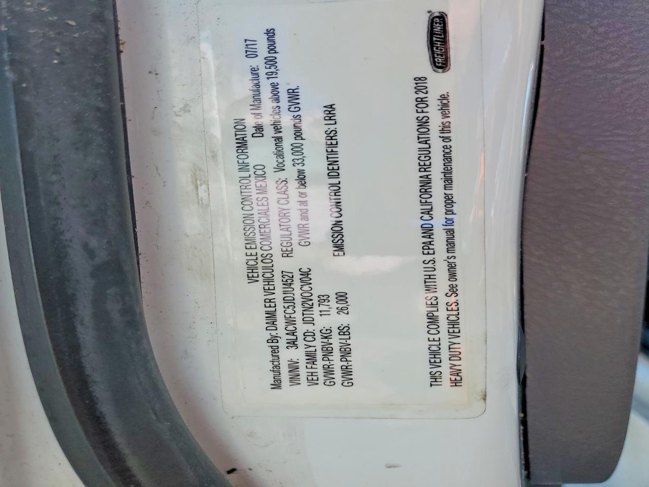 2018 FREIGHTLINER BUSINESS CLASS M2 BOX TRUCK photo 19