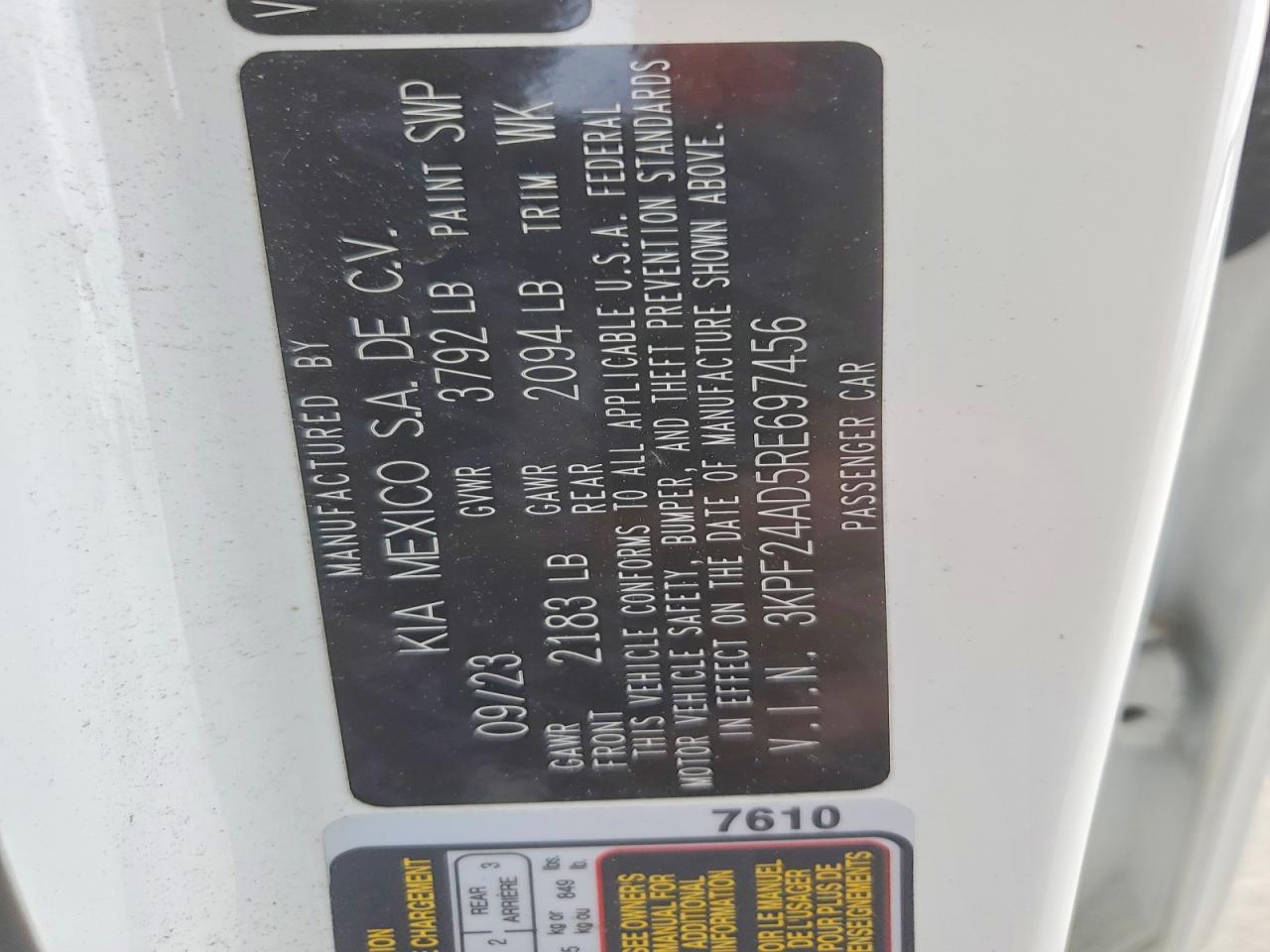 2024 KIA FORTE LXS photo 37