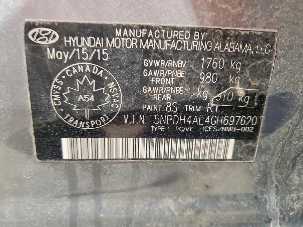 2016 HYUNDAI ELANTRA SE photo 34