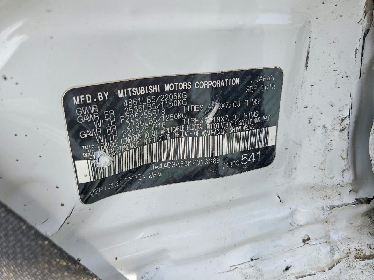 2019 MITSUBISHI OUTLANDER SE photo 37