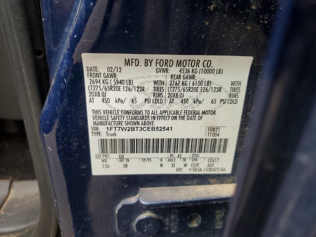 2012 FORD F250 SUPER DUTY photo 34