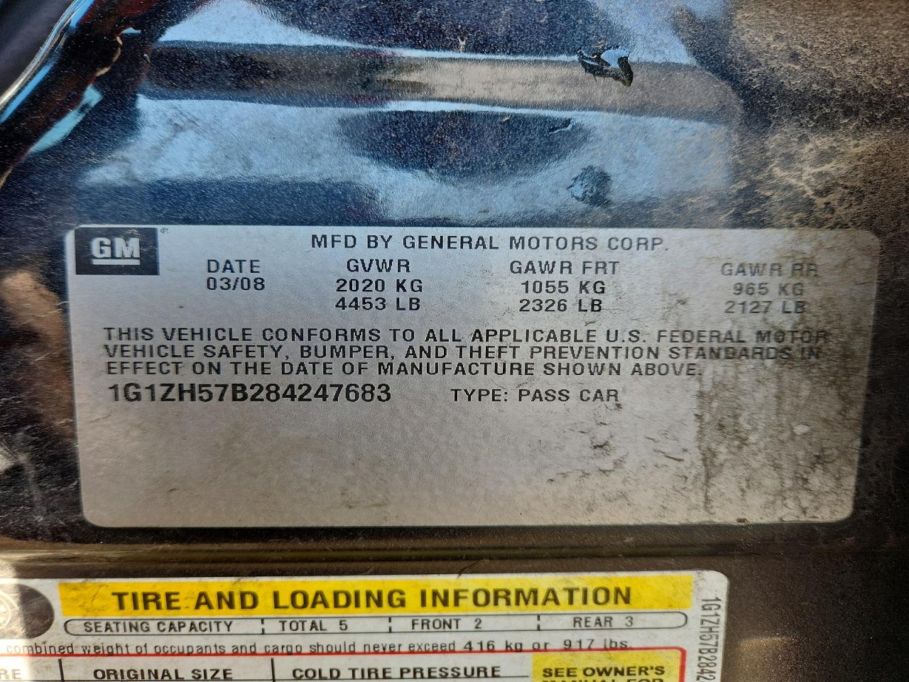 2008 CHEVROLET MALIBU 1LT photo 23