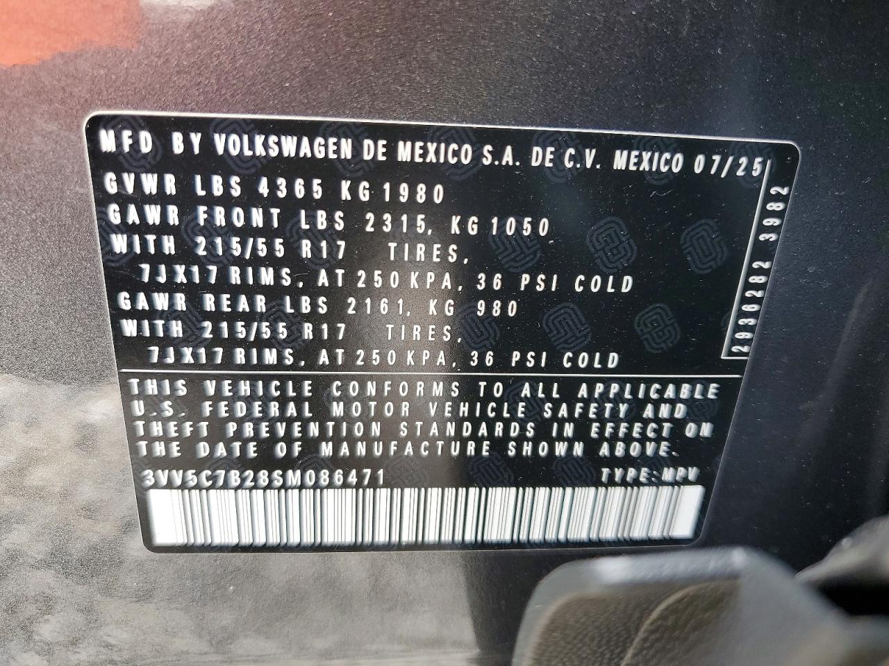 2025 VOLKSWAGEN TAOS S photo 13