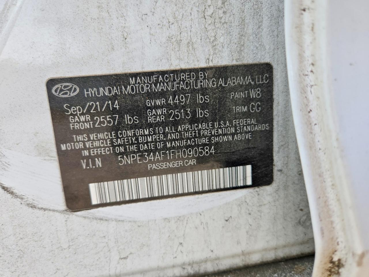 2015 HYUNDAI SONATA SPORT photo 23