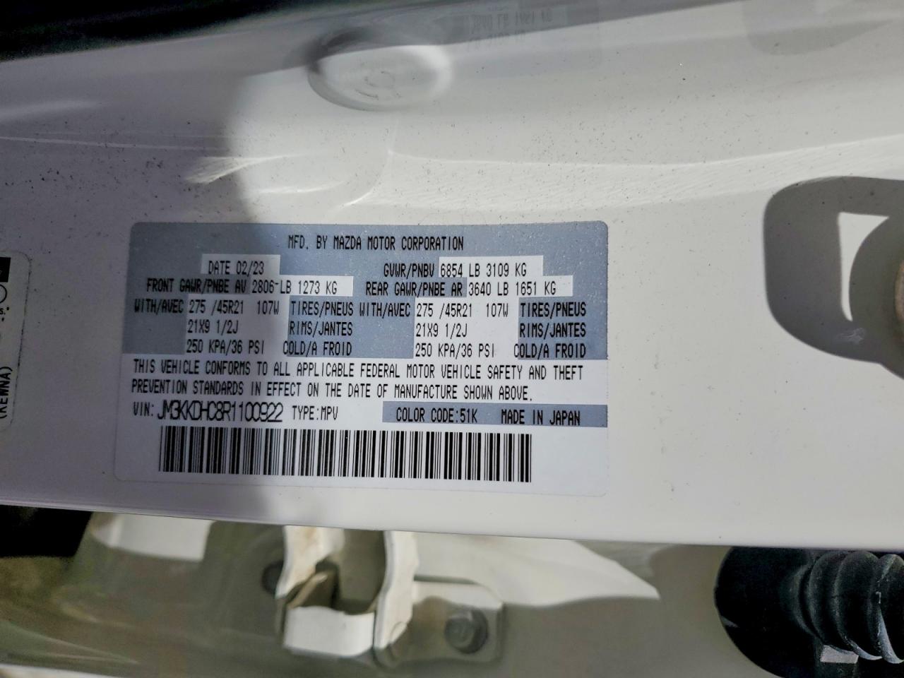 2024 MAZDA CX-90 PREMIUM photo 37