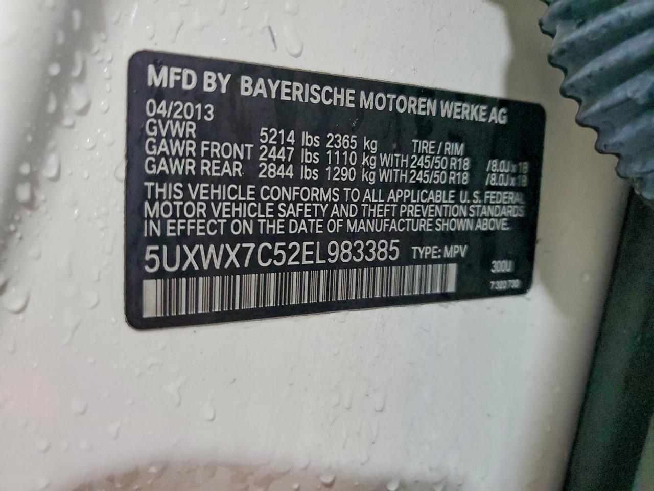 2014 BMW X3 XDRIVE35I photo 13