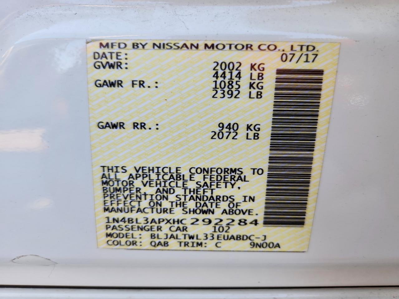 2017 NISSAN ALTIMA 3.5 SL photo 23