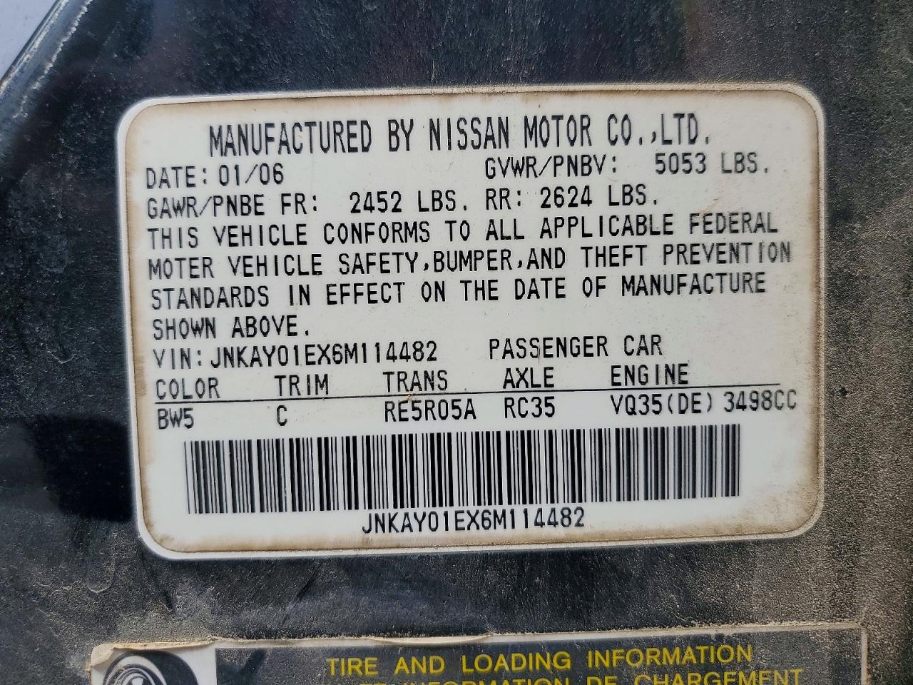 2006 INFINITI M35 BASE photo 23