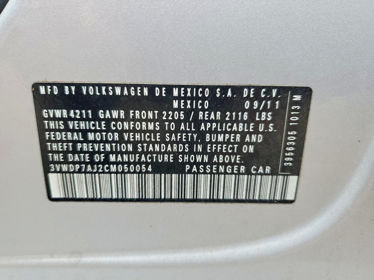 2012 VOLKSWAGEN JETTA SE photo 23