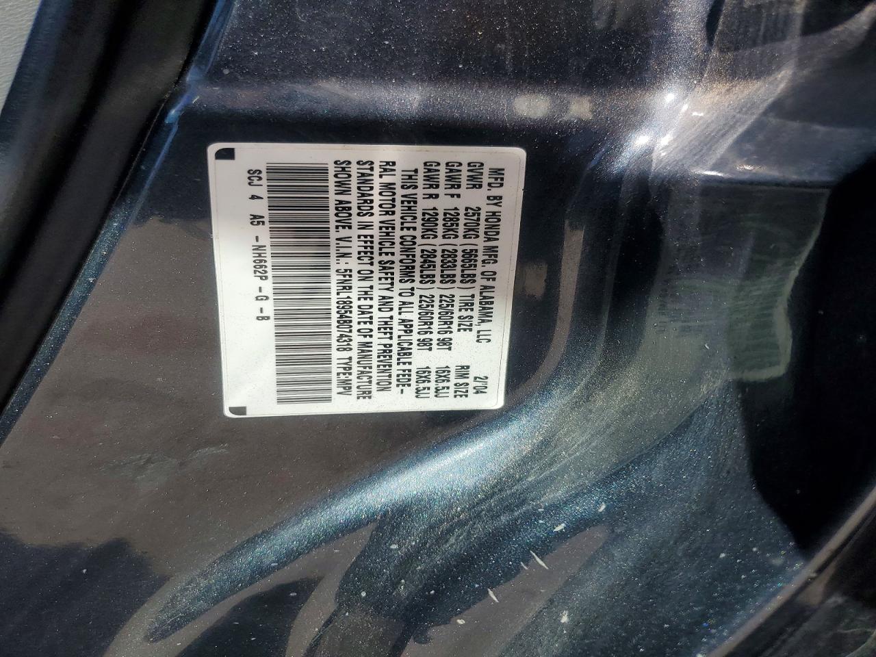 2004 HONDA ODYSSEY EXL photo 13