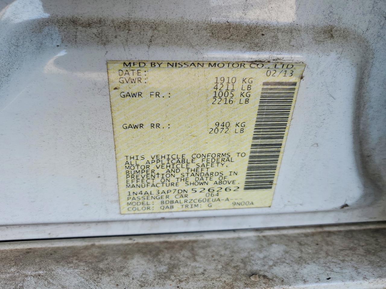2013 NISSAN ALTIMA 2.5 photo 34