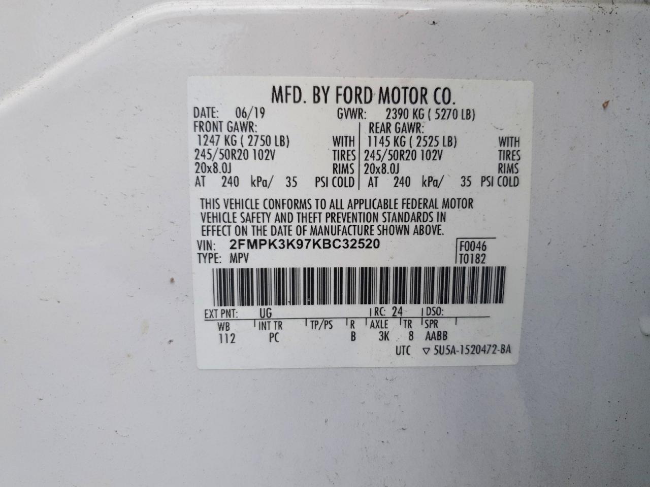 2019 FORD EDGE TITANIUM photo 25