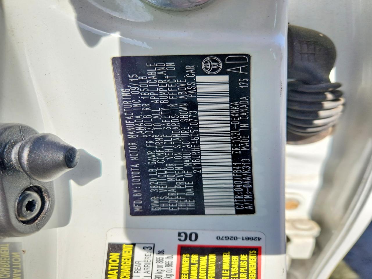 2016 TOYOTA COROLLA LE photo 37