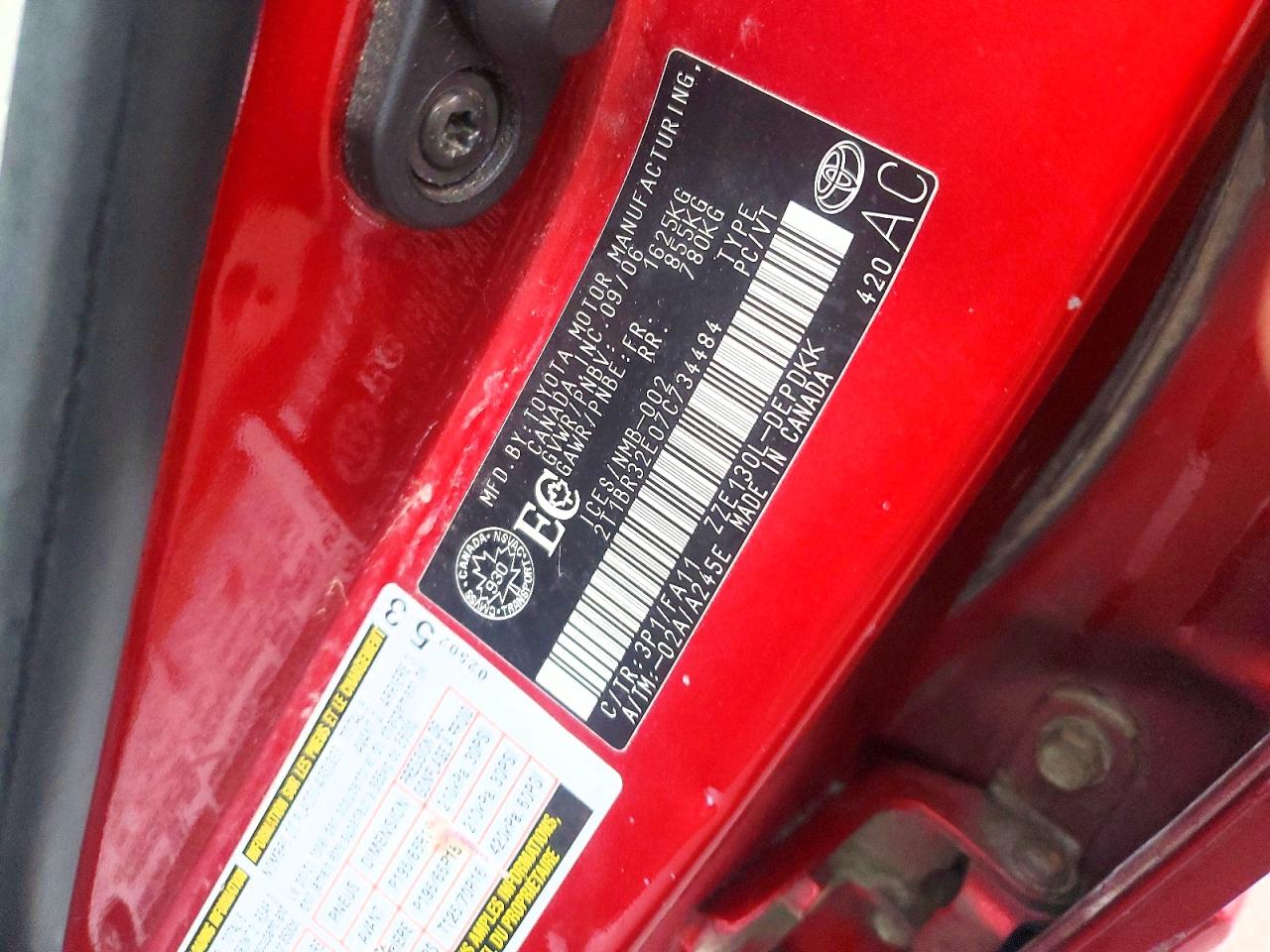 2007 TOYOTA COROLLA CE photo 12
