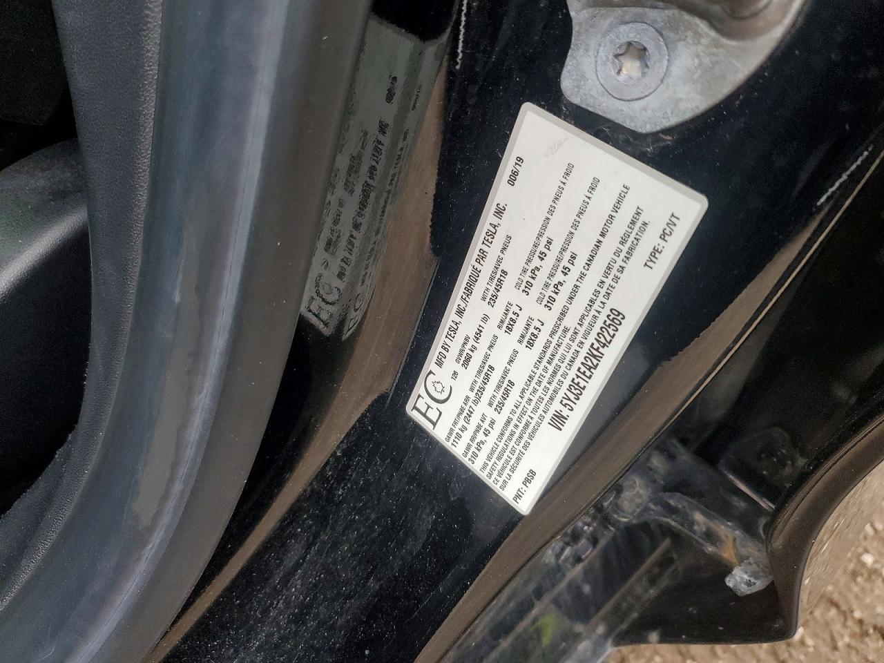2019 TESLA MODEL 3 photo 34