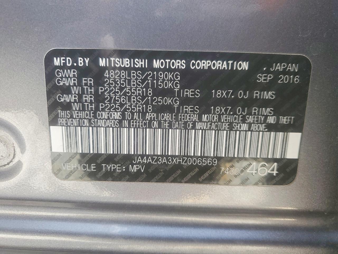2017 MITSUBISHI OUTLANDER SE photo 14