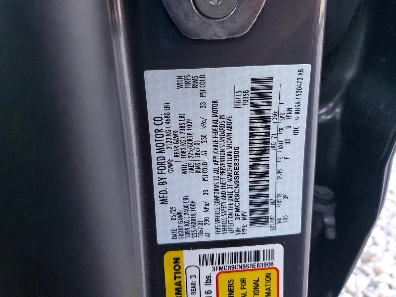 2025 FORD BRONCO SPORT OUTER BANKS photo 25